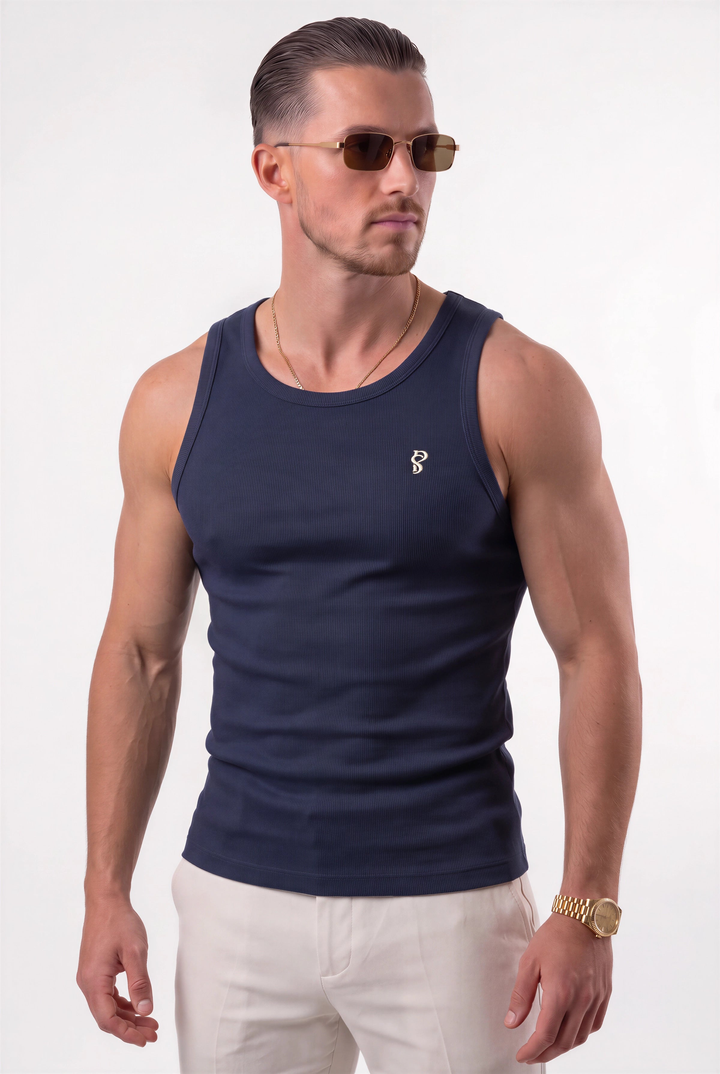 Signature Luxe Vest - Navy Blue