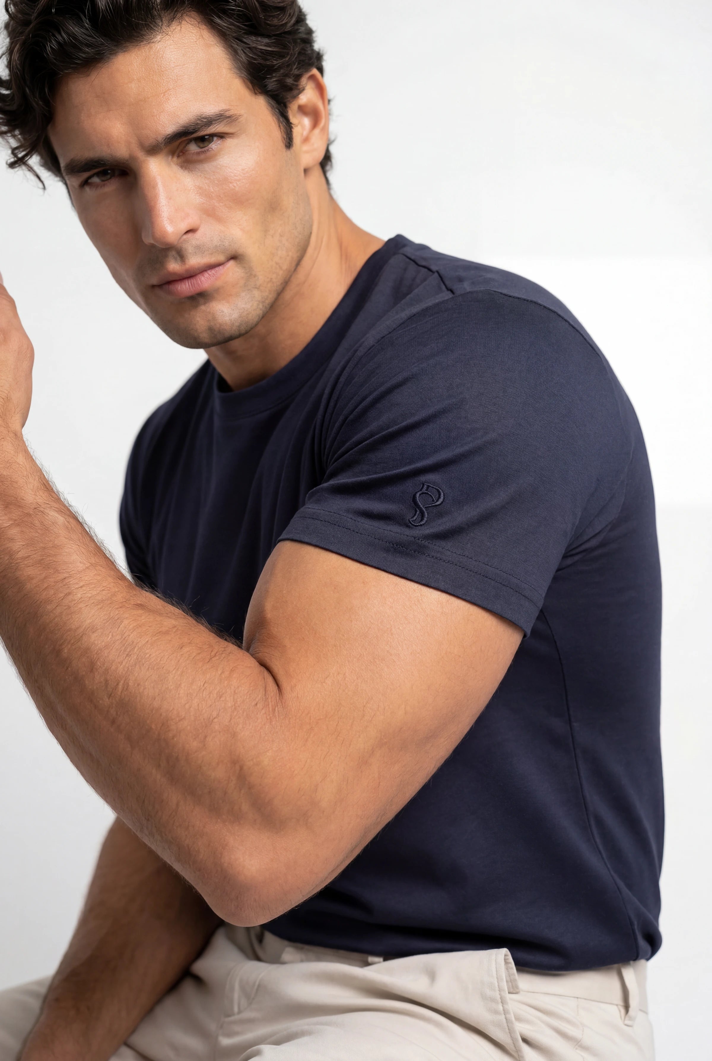 Luxe Mercerized Crew Tee