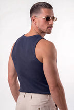Signature Luxe Vest - Navy Blue