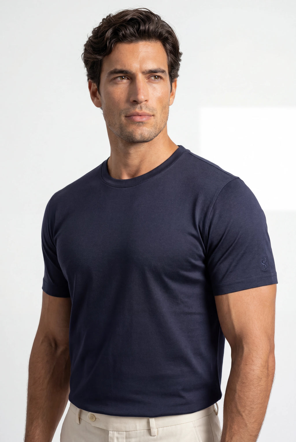 Luxe Mercerized Crew Tee